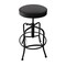Holland Bar Stool Co Adjustable Stool, Black Wrinkle, Canter Storm Seat 910BW004 - alternate 1